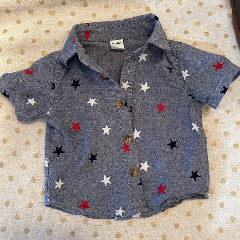 Old Navy Chambray button up Star Shirt ⭐️3 for $10⭐️